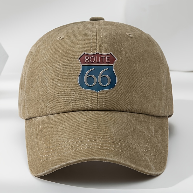 TEMU Gorra de béisbol con estampado de 66, deportes al , casual, absorción de humedad, gorra clásica vintage