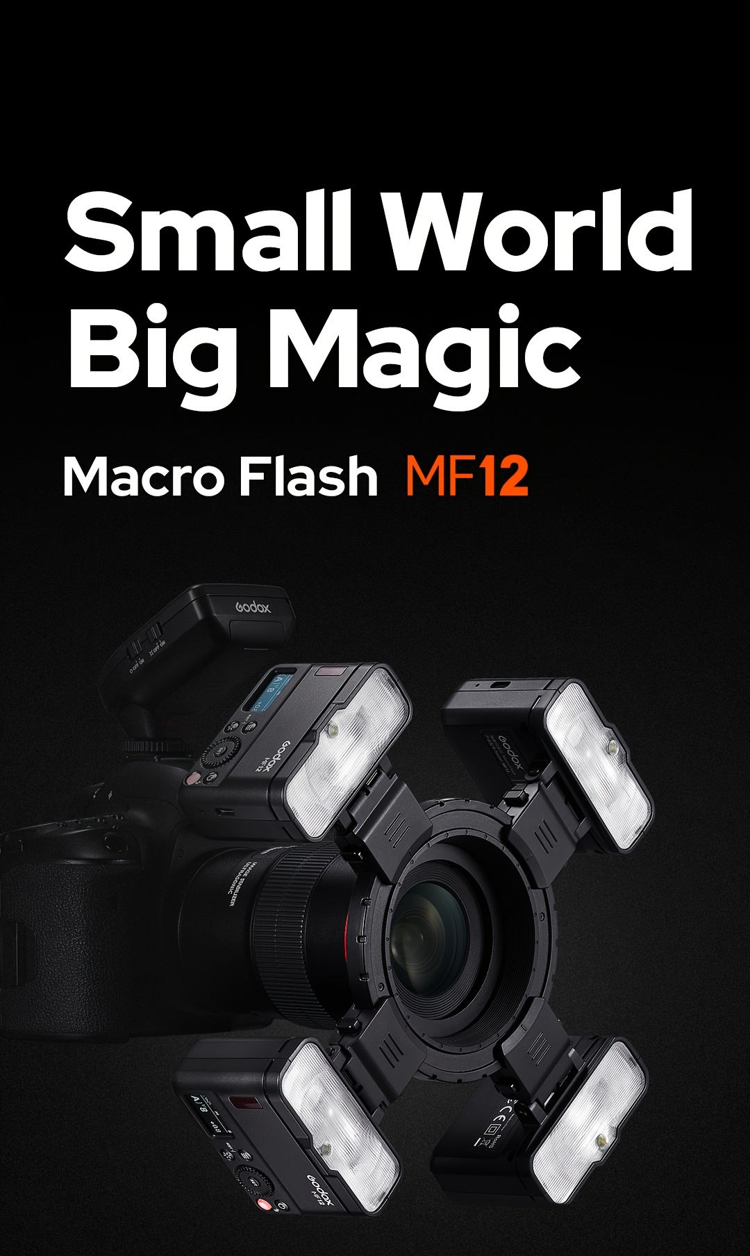 kit flash macro   mf12-  mf12-  a 2 luci ttl 2.4g wireless con batteria ricaricabile integrata,   portatile per fotografia macro di gioielli, cibo, insetti, compatibile con fotocamere dslr  , nikon, sony Dettagli dell'articolo 0
