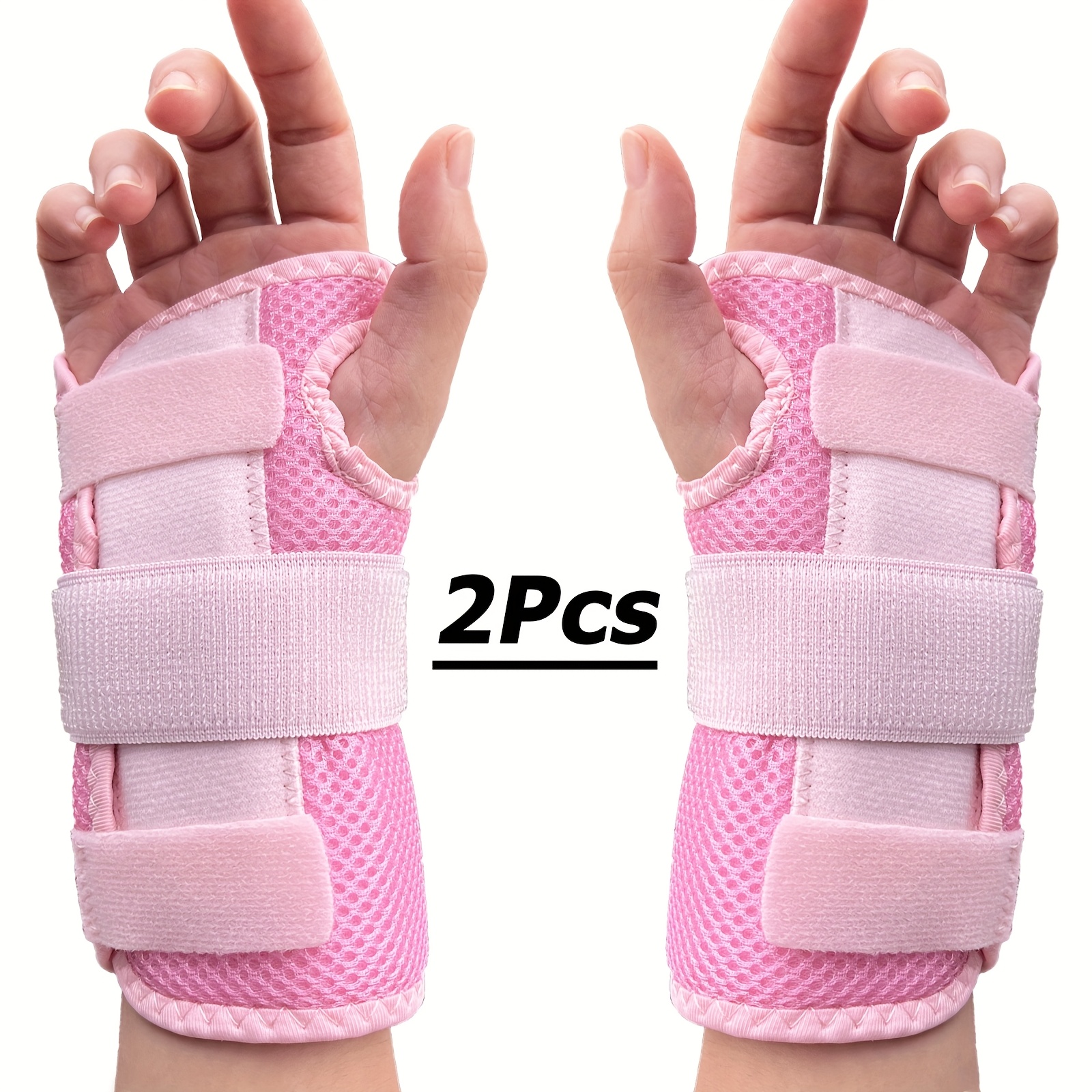 TEMU 1 Pair Of Built-in Double Splint Wrist Guards With Triple Compression Fixation - Solid Support, , Daily , Suitable For Sports And , Perfect Gift