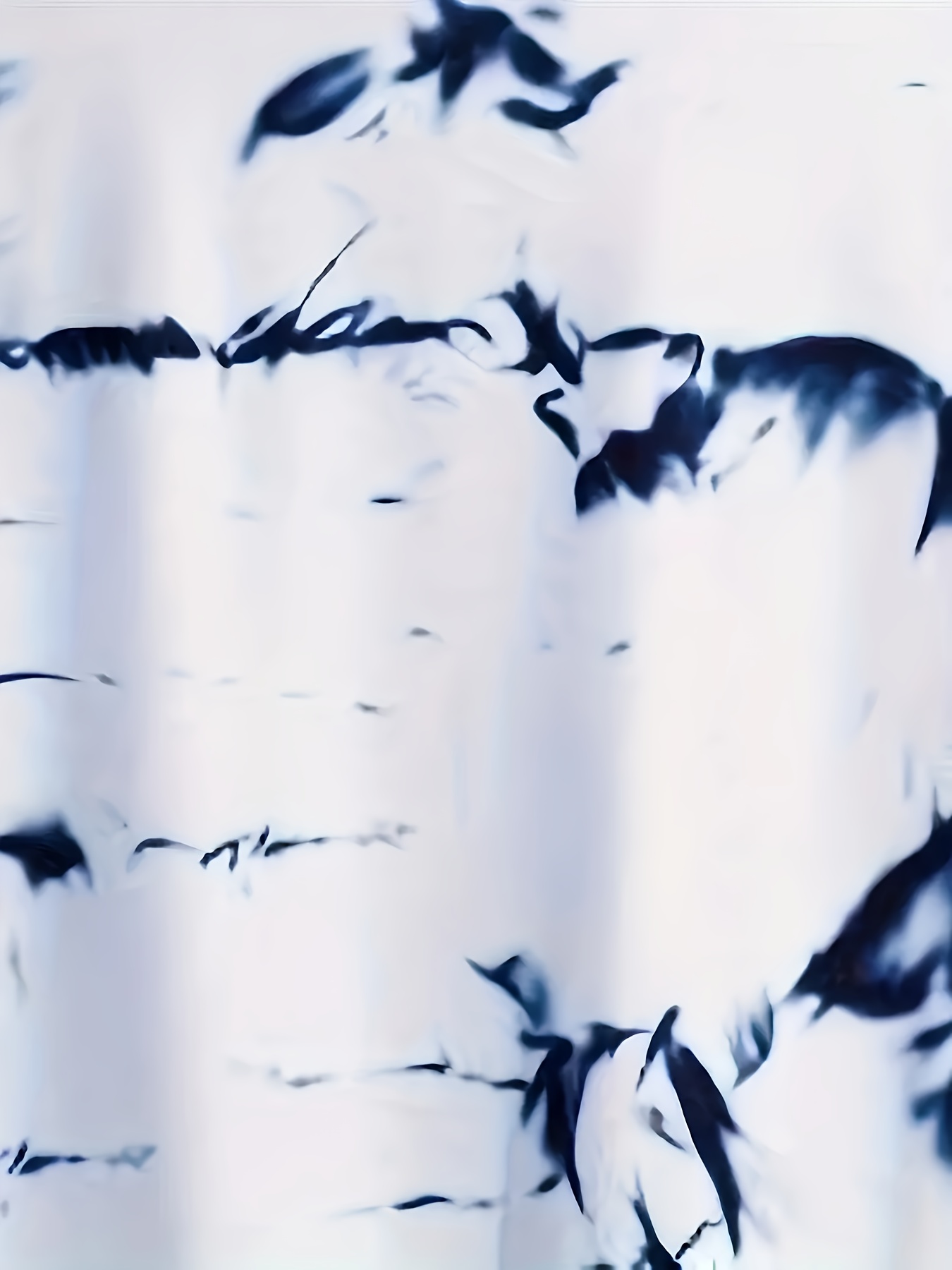 Men's Casual Short Sleeve T-Shirt - Gradient Ink Splatter & Bird Pattern Design, Green & White Opaque Polyester Blend Knit Fabric, Breathable Round Neck Tee for Spring/Summer Daily Wear & Vacation, Leisure Apparel, Relaxed Fit Shirt, Opaque Material, PLUS SIZE