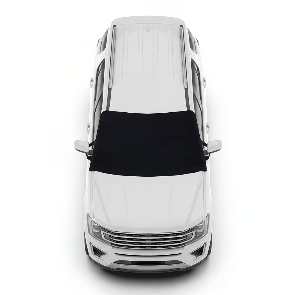 TEMU Universal Windshield Snow Cover - Suitable For Cars, Suvs, Trucks, And Sedans. Made Of High-quality Oxford Fabric For Freeze Protection And
