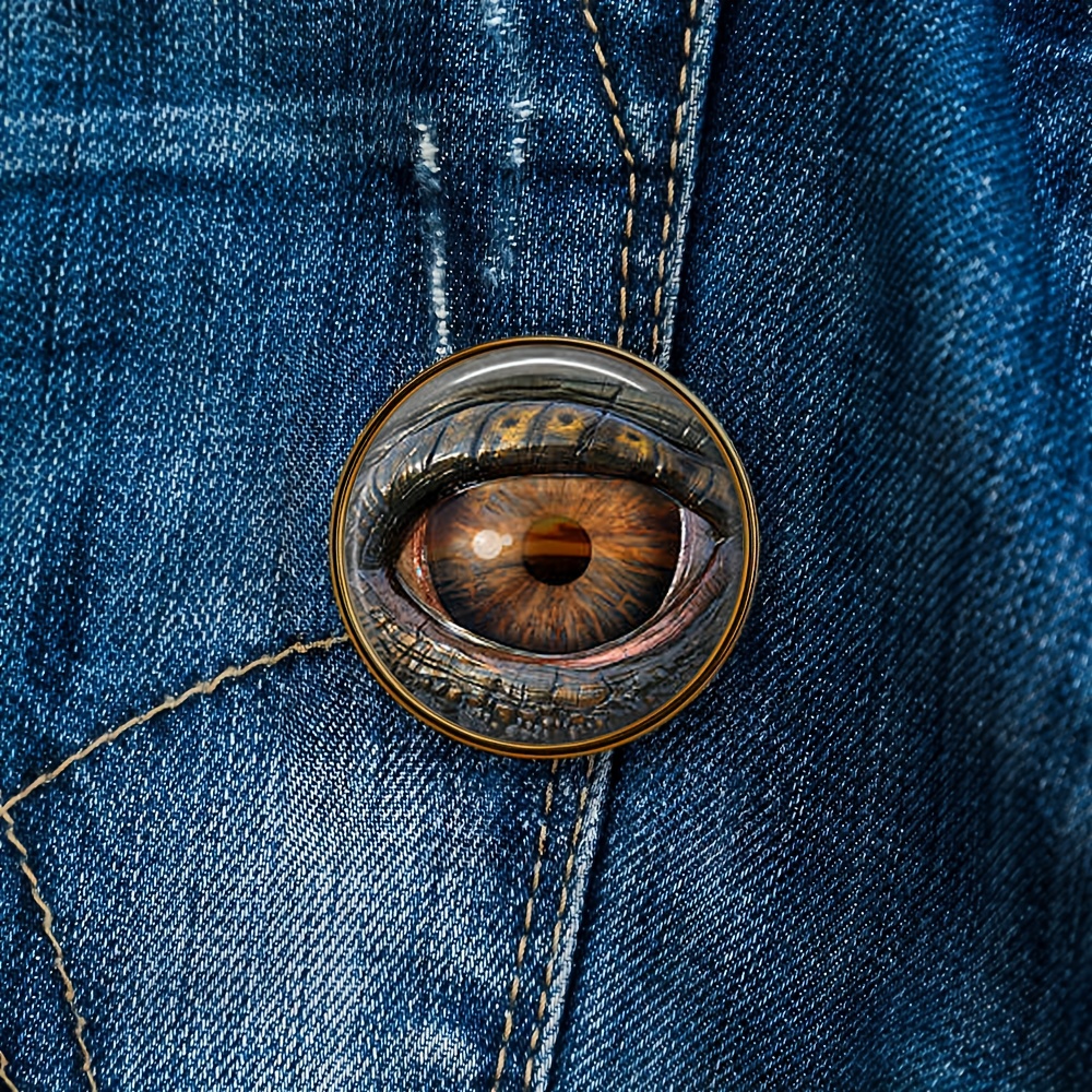 Mechanical Eye Brooch, Classic Schoolbag Accessory