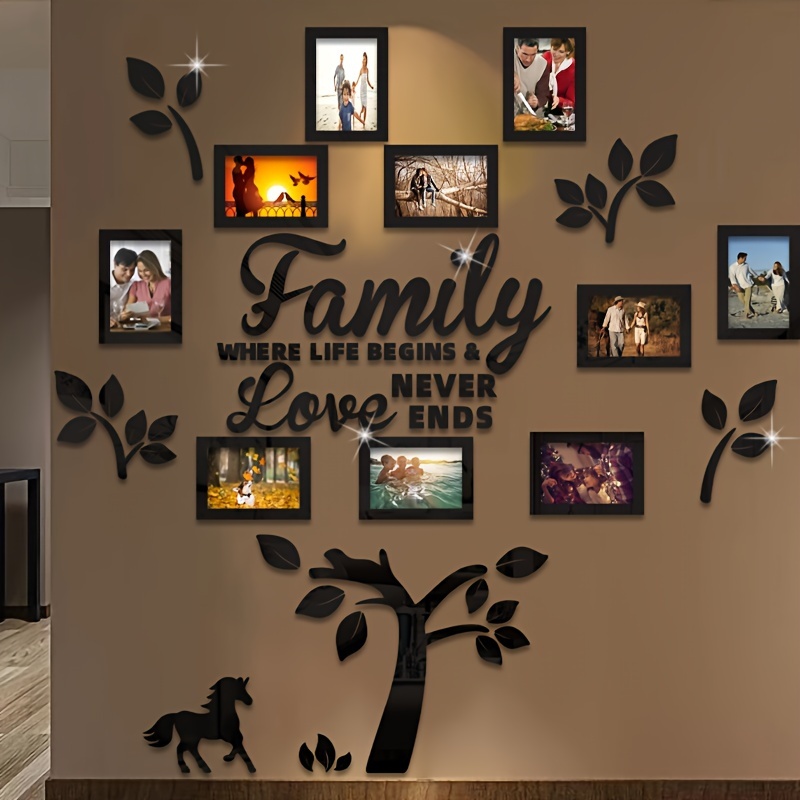 TEMU -install Acrylic Pony & Wall Decals - For Room, Sofa Backdrop &