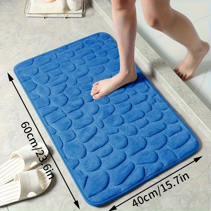   non slip absorbent bathroom floor mat   mat for wiping feet in the bathroom details 4