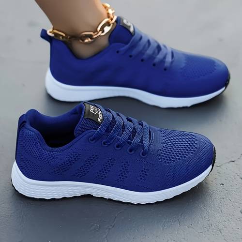 womens breathable lightweight running sneakers solid color low top lace up sports shoes with comfortable fabric upper inner sole insole jogging tennis shoes for casual wear ladies sneakers supportive footwear gym