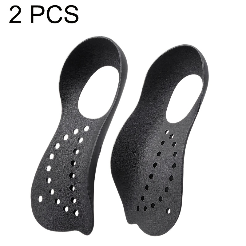 TEMU (2pcs) Black Lightweight Breathable Arch Support Insoles, Make The Sole More Comfortable, Men And Women , Suitable For Casual Shoes, Dress Shoes