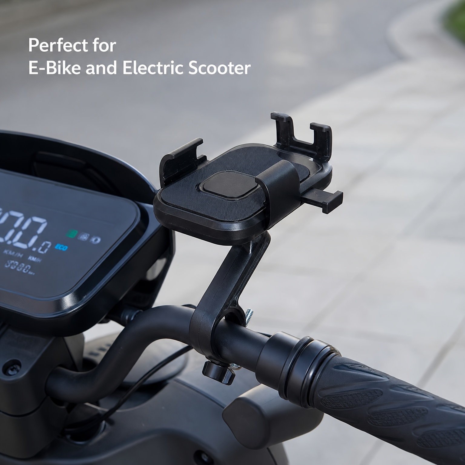 TEMU Bicycle Motorcycle Electric Bike Phone Mount, [1-second Bike Phone Holder, [10-second Handlebar Phone Mount] Compatible With All Phones, 360°