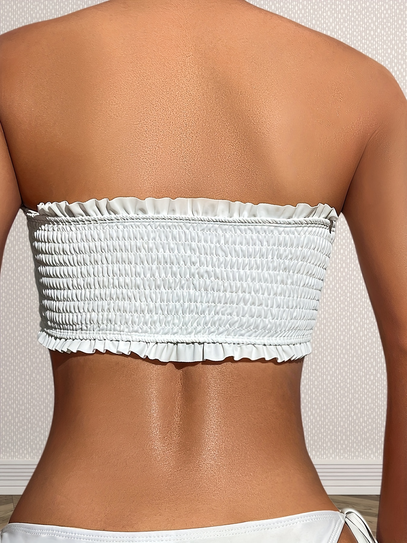 tory burch costa bandeau bikini top