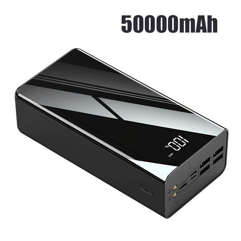 50000mAh prenosni polnilnik, 22.5W super hitro polnjenje, pametna digitalna zaslona, luč za kampiranje in potovanja, velika kapaciteta, primerno
