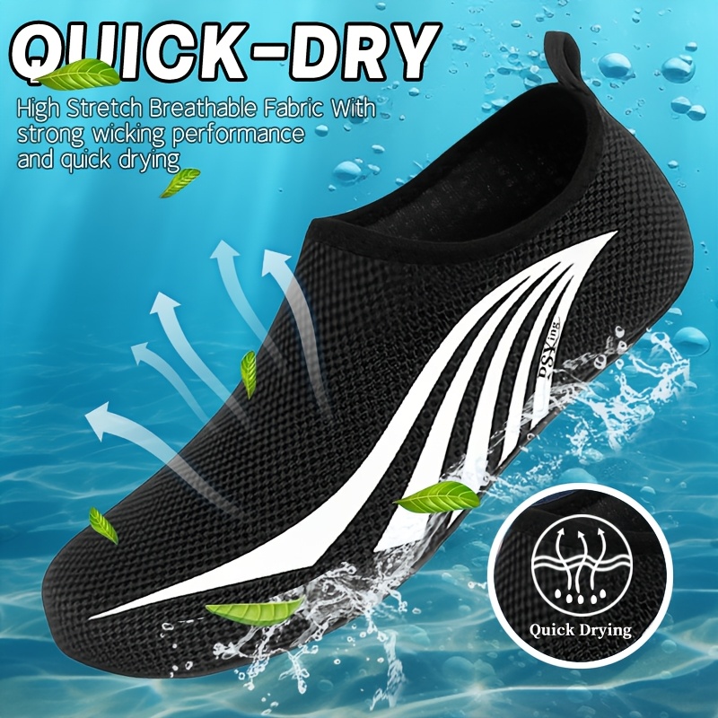 TEMU Men's Padded Wide-heel Hiking Shoes, Wading Shoes, Lightweight And Quick-drying Men' Shoes, Suitable For Swimming, Beach Strolls, Snorkeling,