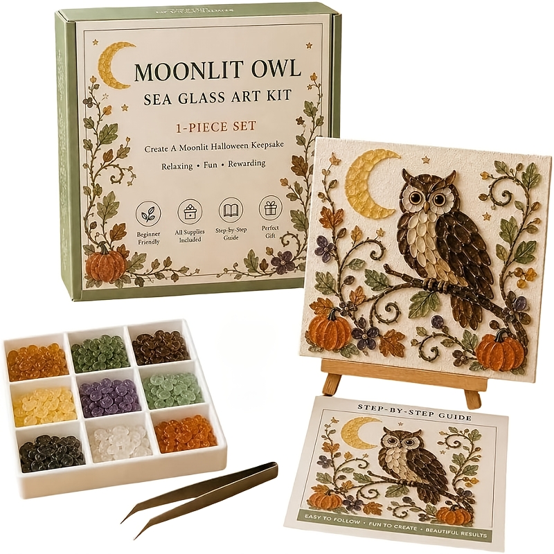 Halloween Series Sea Glass Art Set for Beginners