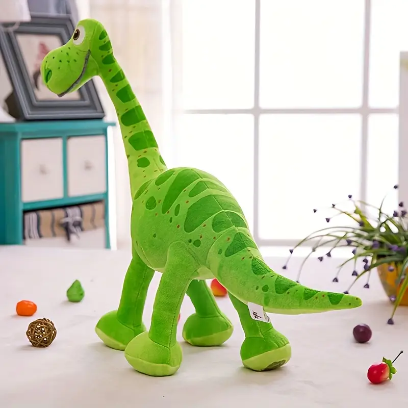 1pc cartoon dinosaur plush dog toy soft fabric medium breed recommendation pet playmate details 0