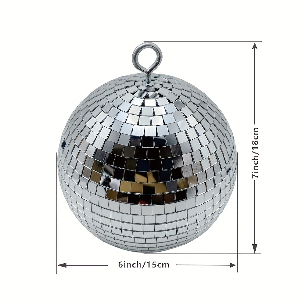Disco Ball for Bedroom, Dorm or Party. Hang From Ceiling Christmas Present  New Years Christmas Gift Birthday Gift Party Decor Mirror 8 6 