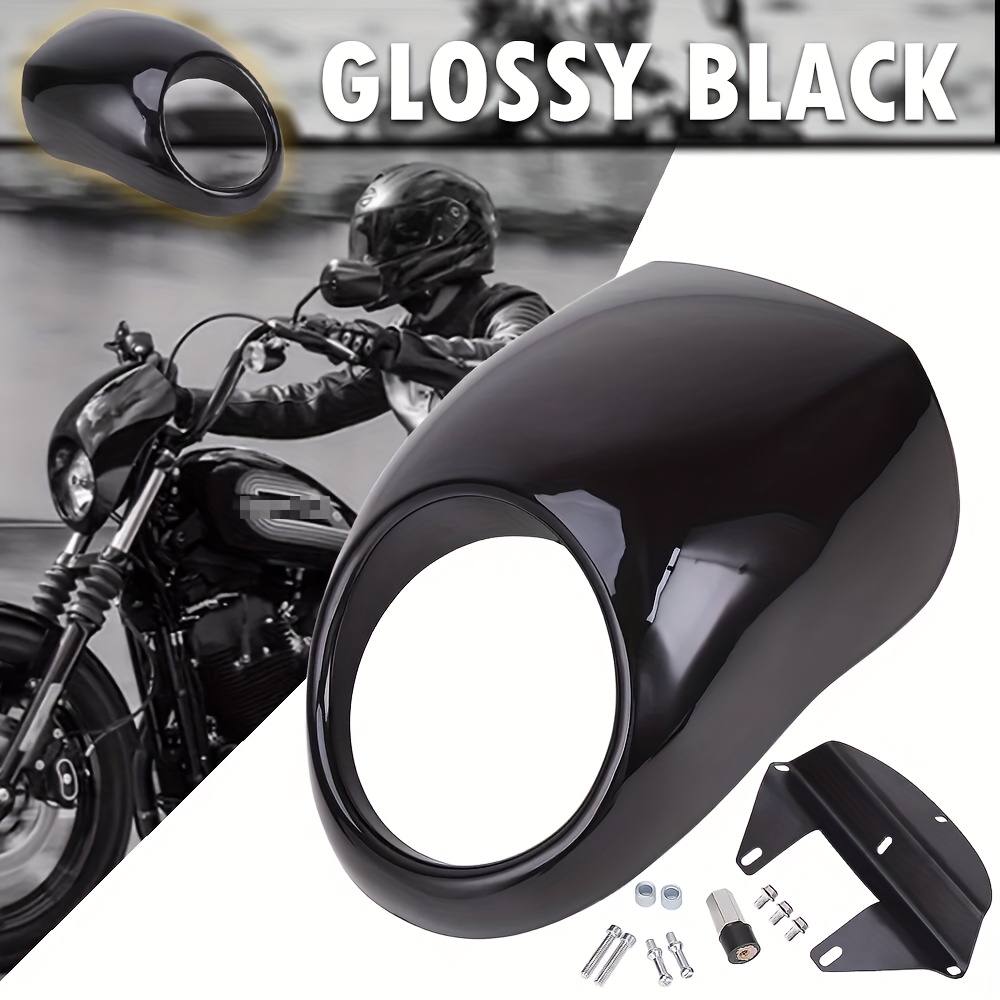 Motorcycle Head light Mask Headlight Fairing Front Cowl Fork