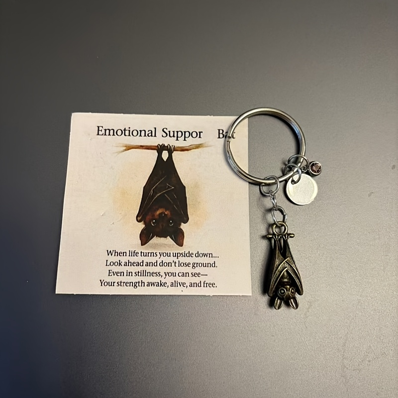 E-shop Emotionale Unterstützung Fledermaus Schlüsselanhänger | Tragbarer dekorativer Anhänger für verschiedene Anlässe mit Kupfer- und