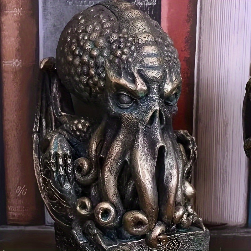 

Octopus Statue - Gothic Art Collectible, Resin Desktop Ornament For Decor