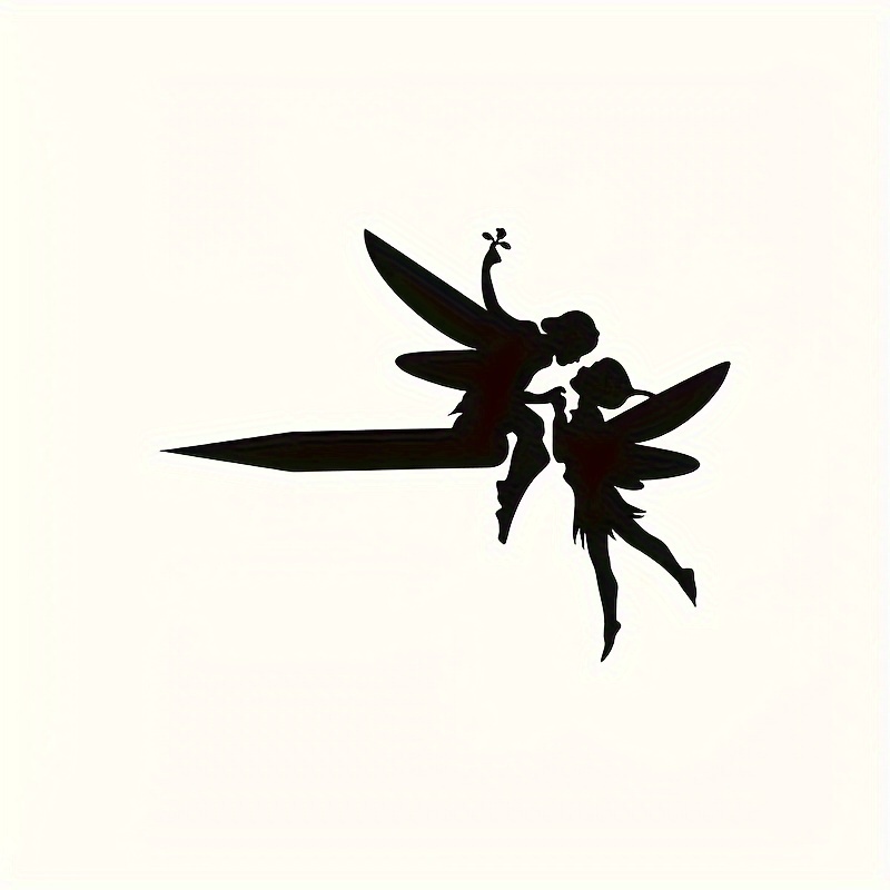 Image of A Metal Silhouette Of A Kissing On A Branch, Perfect For Garden, Patio, Or Outdoor Decor. This 1pc Statue Makes A Great Gift For Birthdays, Housewarming, Or Christmas Decorations