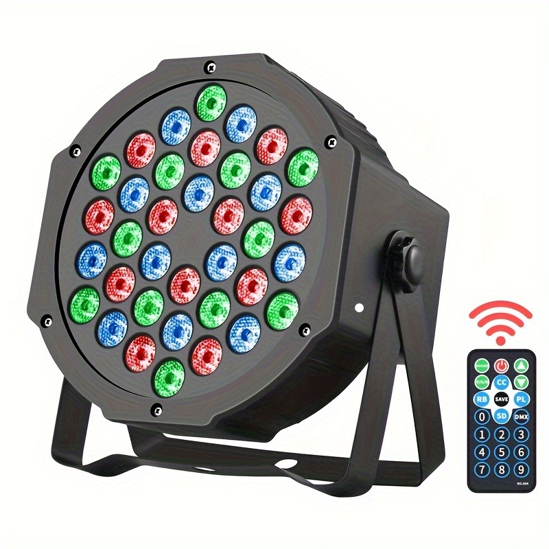 

1 Pack Of Dj Lights, 36 Led Par Lights Stage Lights, With Voice Remote Control And Control, Enhanced Stage Lighting For Wedding Club Music Performances, Christmas Party Lighting