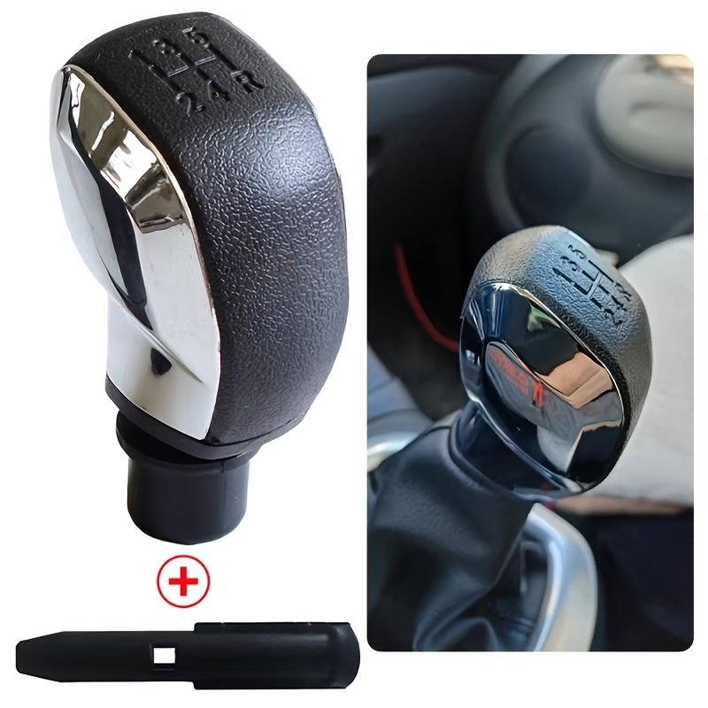 TEMU Pommeau de de vitesses 5 vitesses pour voiture. Convient pour pommeau de de vitesses/ de vitesses manuel pour Peugeot . Non compatible avec CC