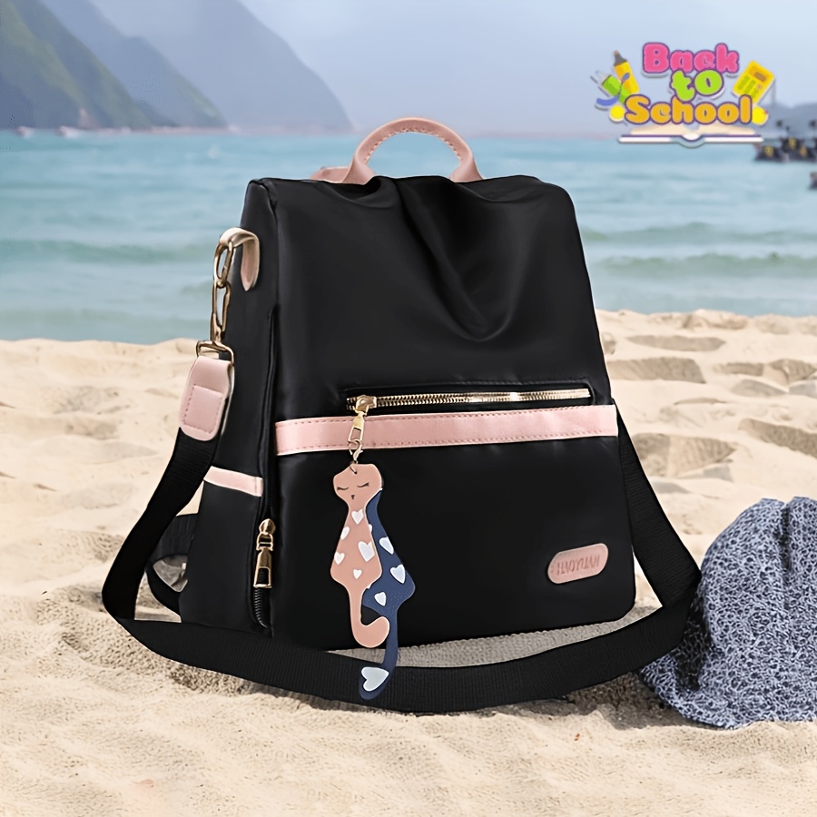 Image of (back-to-) Women's Anti-theft Large-capacity Backpack, Style, 3-in-1 Design Shoulder Bag, Suitable For Campus/dating/outdoor Activities