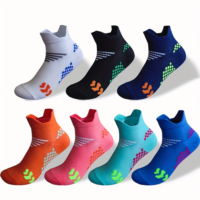 Image of 7 Pairs Of Compression Socks Suitable For Men And Women, Suitable For Fitness, Running, Outdoor Daily Use, Breathable Short Socks, Knitted Fabric, Universal, Hand Washed, Size Us 6-8