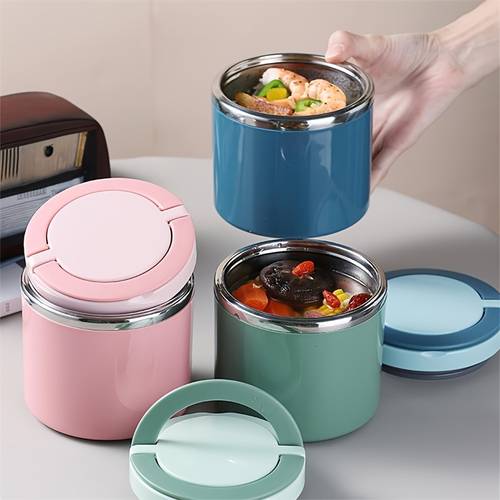 soup thermo for hot food insulated food jar with handle wide mouth leak proof food containers stainless steel lunch box for travel outdoors
