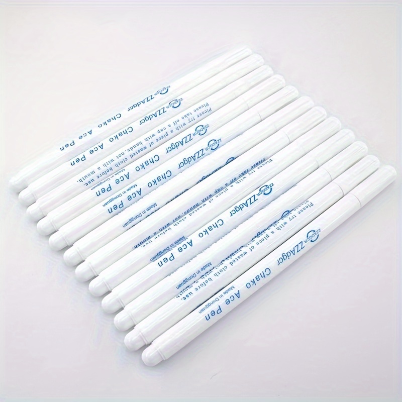 

Lot de 2 Stylos en Tissu , Solubles dans & Effaçables à , Craie de Traçage & Quilting