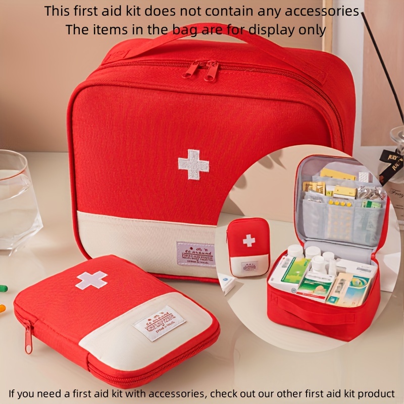 Kit de primeros auxilios para el hogar, camping, kit de emergencia/botiquín  de primeros auxilios de viaje para automóvil, pequeña bolsa de primeros