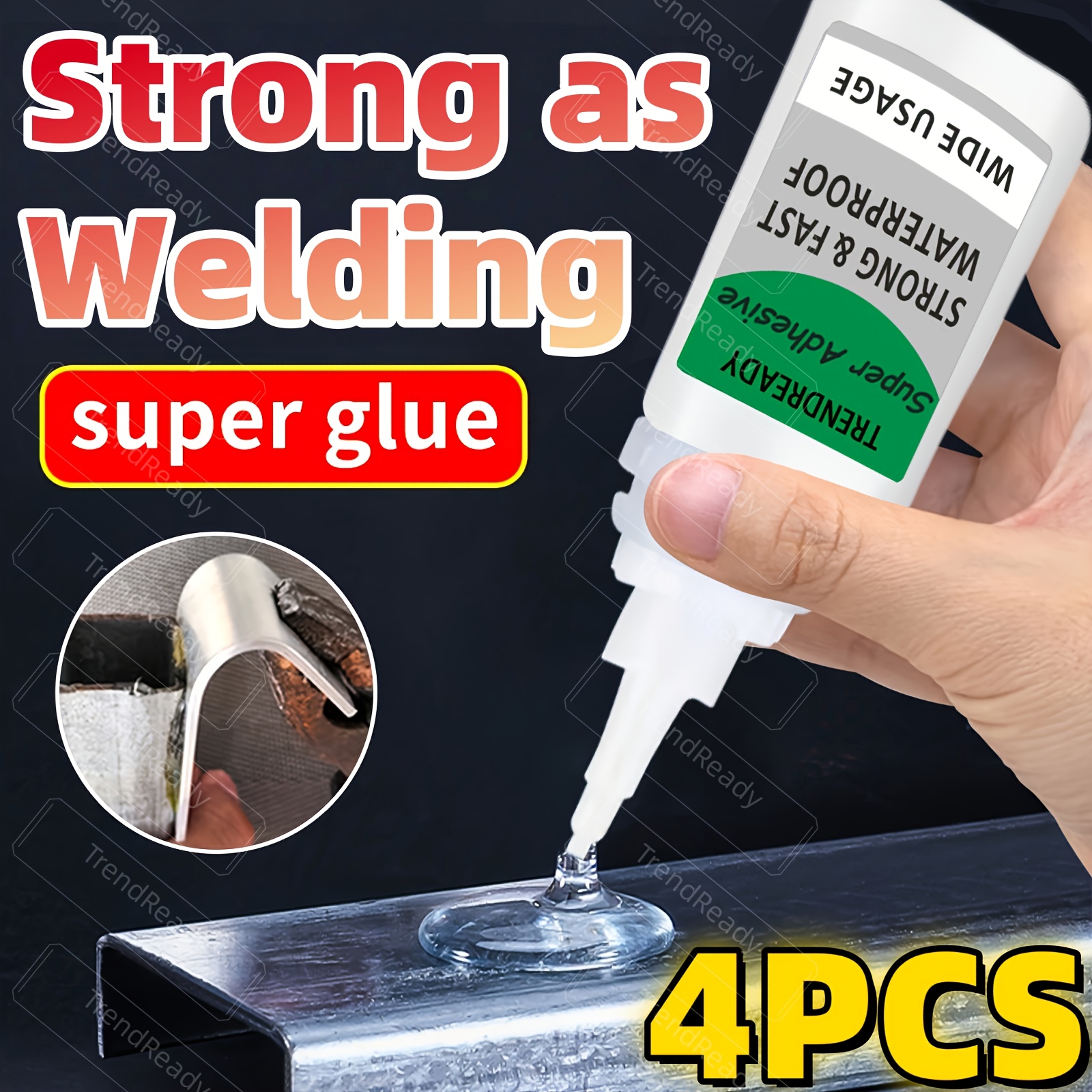 4pcs heavy duty quick     instant for   metal fabric rubber   suitable for shoes ceramics repairs crafts clear   for everything