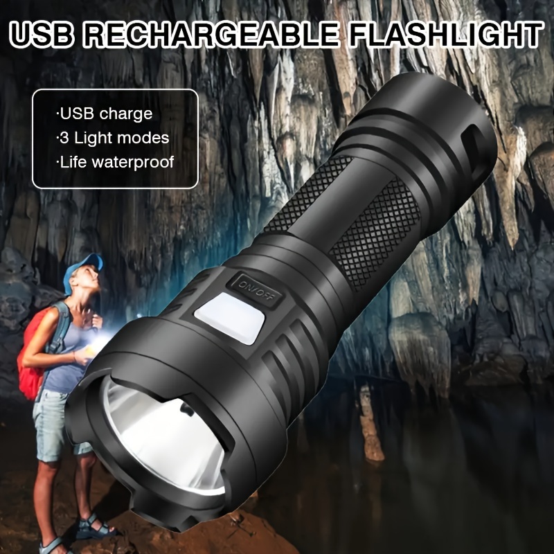 Hand Crank Flashlight With 3 Leds Portable And Reliable - Temu