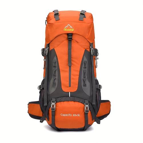 large capacity backpack with lumbar support outdoor travel bag for men and women lightweight camping bag student luggage bag outdoor sports bag