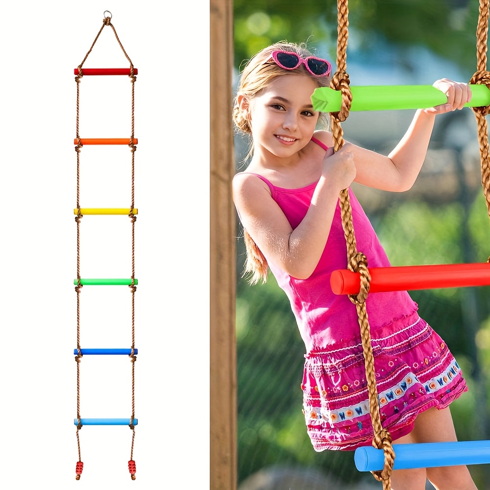 color ladder swing kids durable climbing ladder Temu Oman