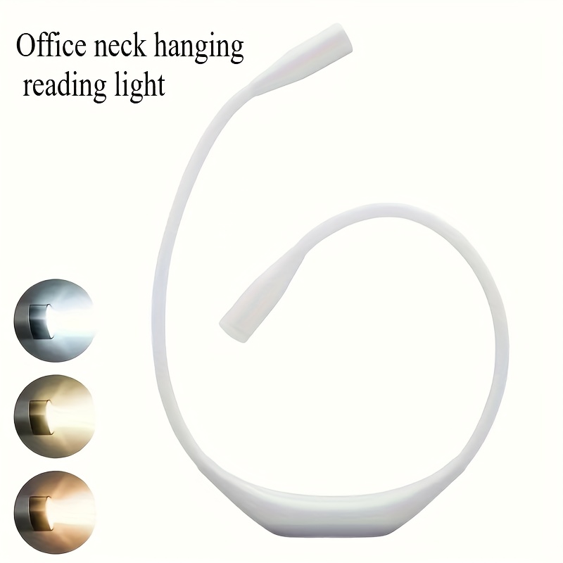 1pc of a   temperature neck lamp that operates on batteries featuring   swivel led for bedside reading designed to care for   with a long lasting neck desk light