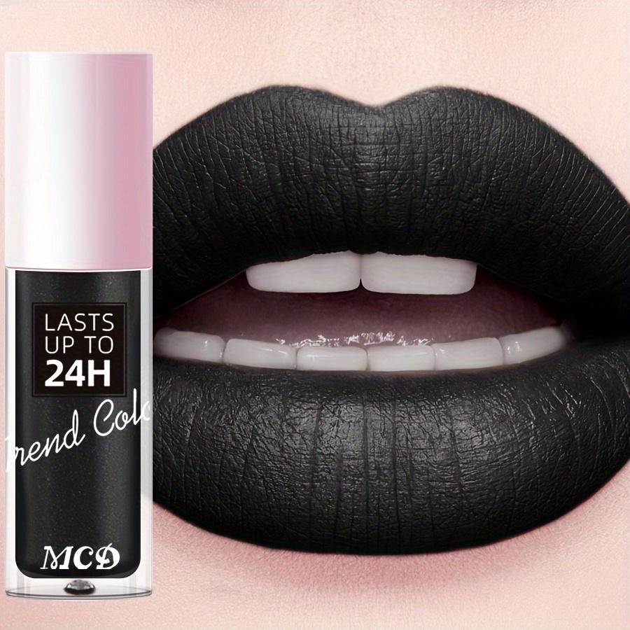 Image of Lasting Lip Glaze Lip Mud High Display Lipstick Lipsticks Lip Oil Lip Gloss Black White Glossy Pink Highlighter Rose Brown Purple Dark