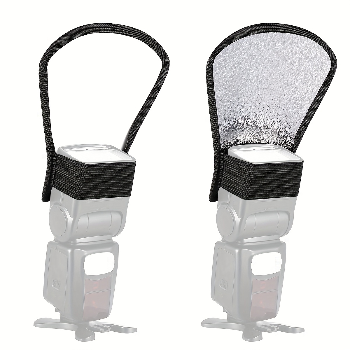 1pc Double Sided Flash Reflector, Single-sided Soft Light Plate, Camera Flash Soft Light Cover, Hard Light Soft Light Plate