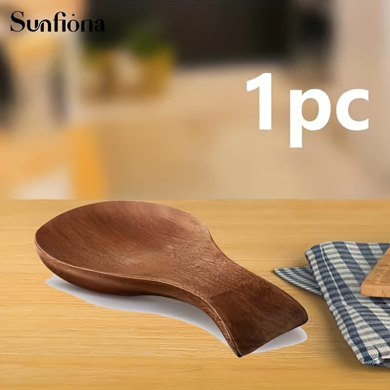 TEMU Kitchen Spoon Rest, Wooden Spoon Holder, Very Practical Small Tool, Convenient Kitchen Cooking Gadget