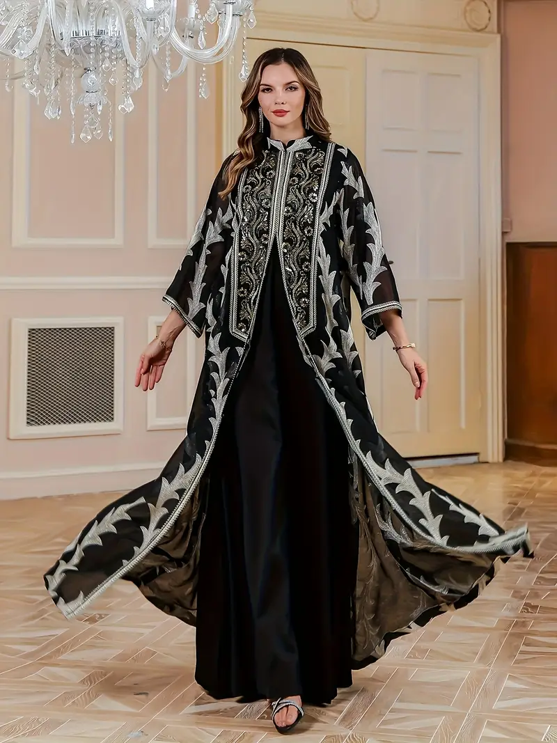 new sequin dress middle eastern senior elegant pure muslim - Temu Oman new sequin dress middle eastern senior elegant pure muslim - Temu Oman