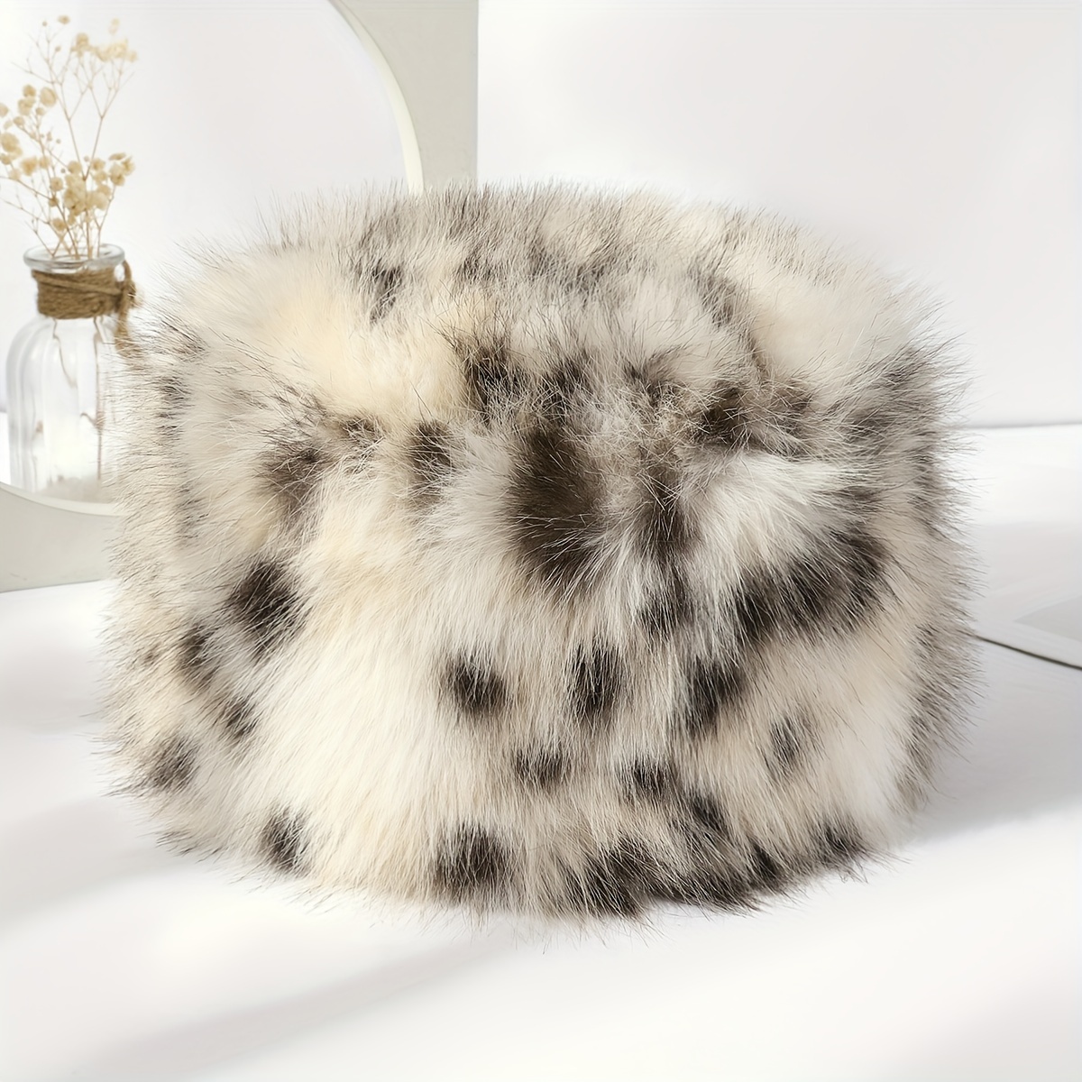 

Fur Hat For - Comfortable Thickened Cap, Washable, Non-stretch, , , Top, No Elasticity,