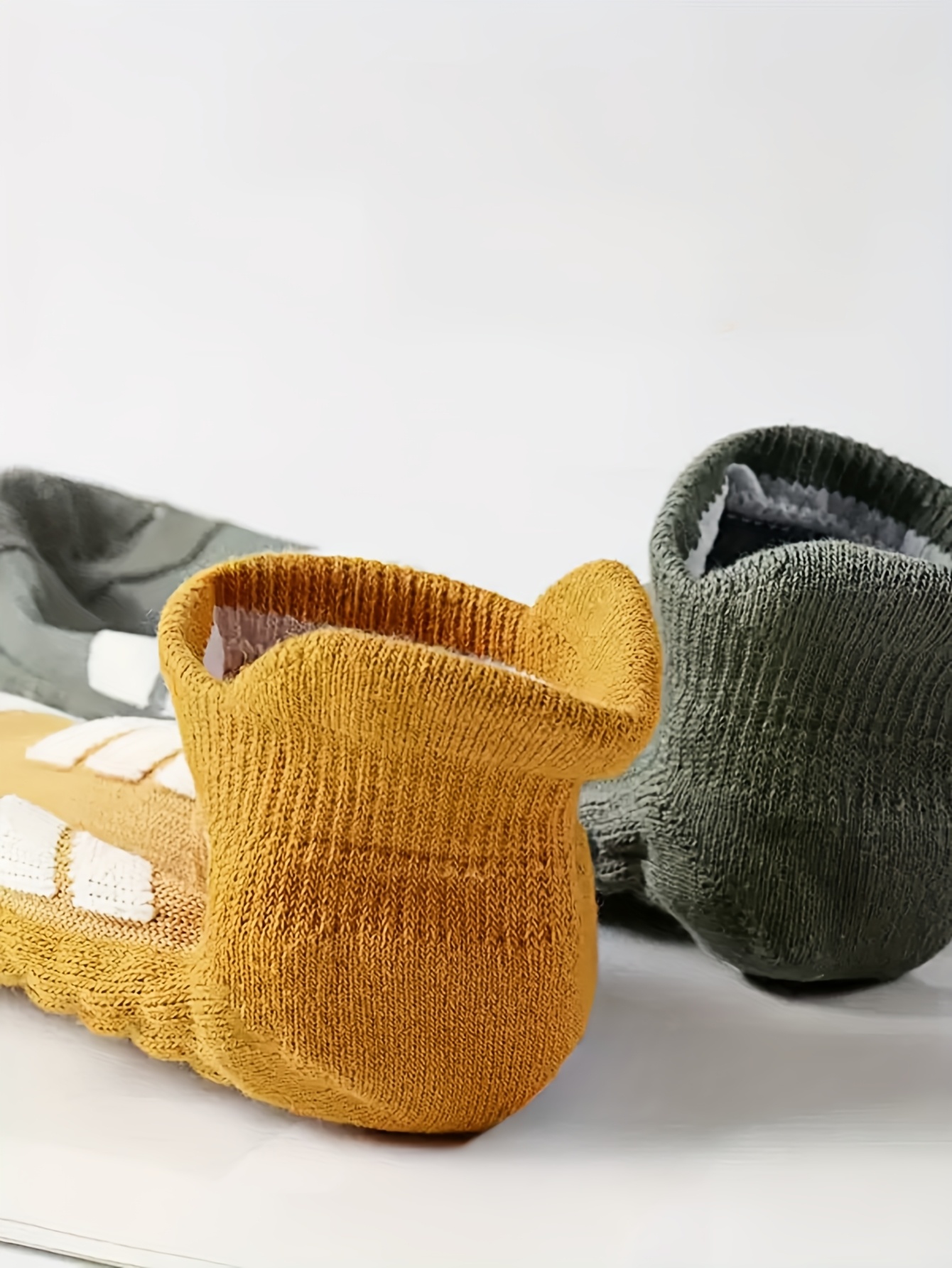 1/3/5 pairs Men's and Women's outdoor sports socks, spring/summer thin breathable boat socks, toe design, running socks, fitness socks for daily wear
