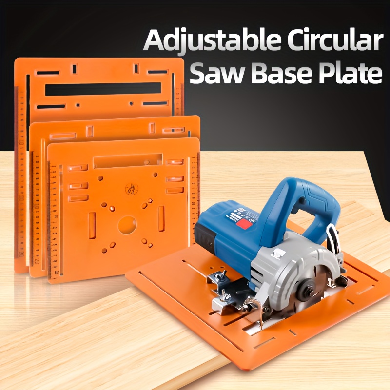 1pc universal cutting machine base plate kit 28 x 25cm woodworking circular saw bottom board 5mm thickness with laser scale adjustable positioning guide woodworking aid tool Product details 0