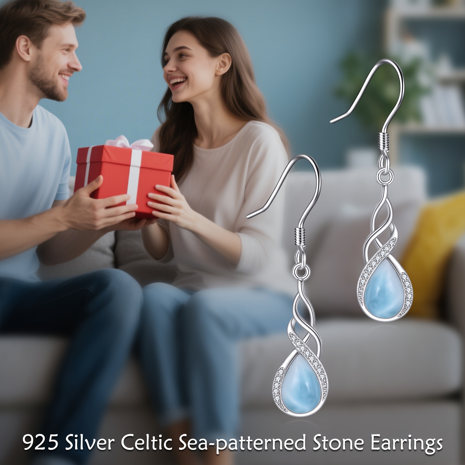   earrings for women sterling silvery   drop earrings jewelry gift for women Product details 1