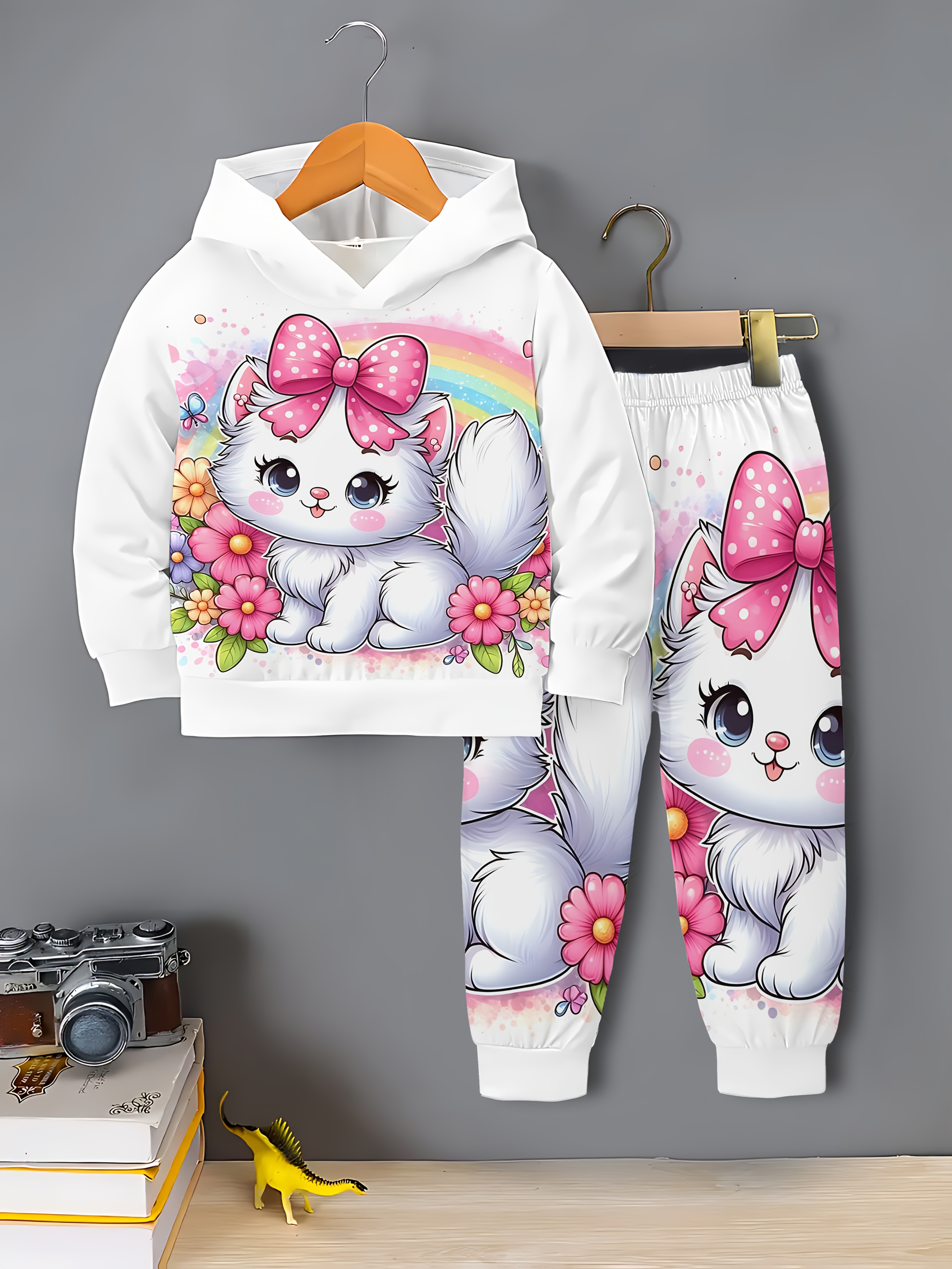 Leuke set voor meisjes met capuchon