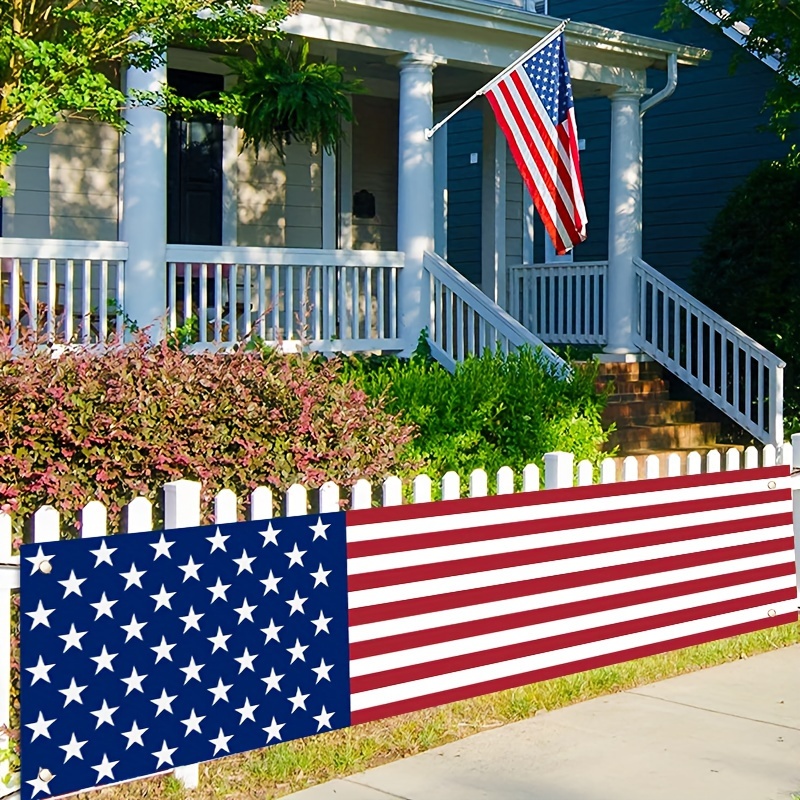 

1pc Patriotic American Flag Banner, Stars And Stripes, Perfect For 4th Of July, Memorial Day Patriotic American Flag Banner Perfect For Photo Props, Home Decor, And Party Supplies