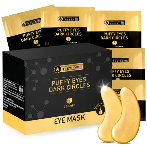 36 pairs of eye patches with collagen glycerin and moisturizing ingredients to keep skin hydrated hypoallergenic daily skincare for men and women gentle formula hypoallergenic suitable for types valentines day gift