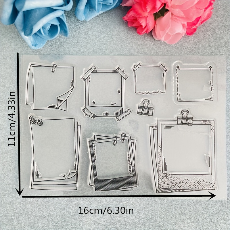 Tag Banner Item Clear Stamps - & Lowercase - Perfect For Card Making, Scrapbooking & Crafts!