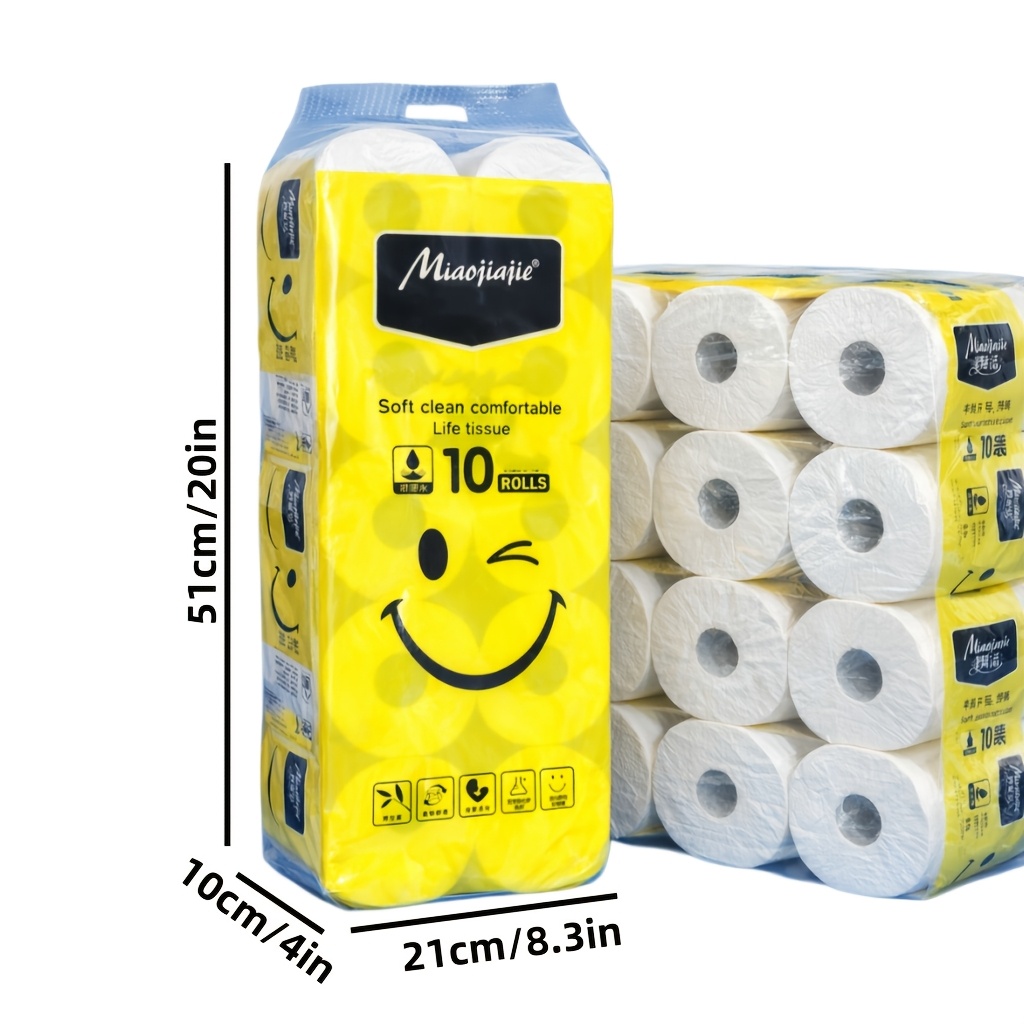 135G 10 Rolls 4" X 5.4" 128 Sheets Hotel Toilet Paper Core Roll... product image 3