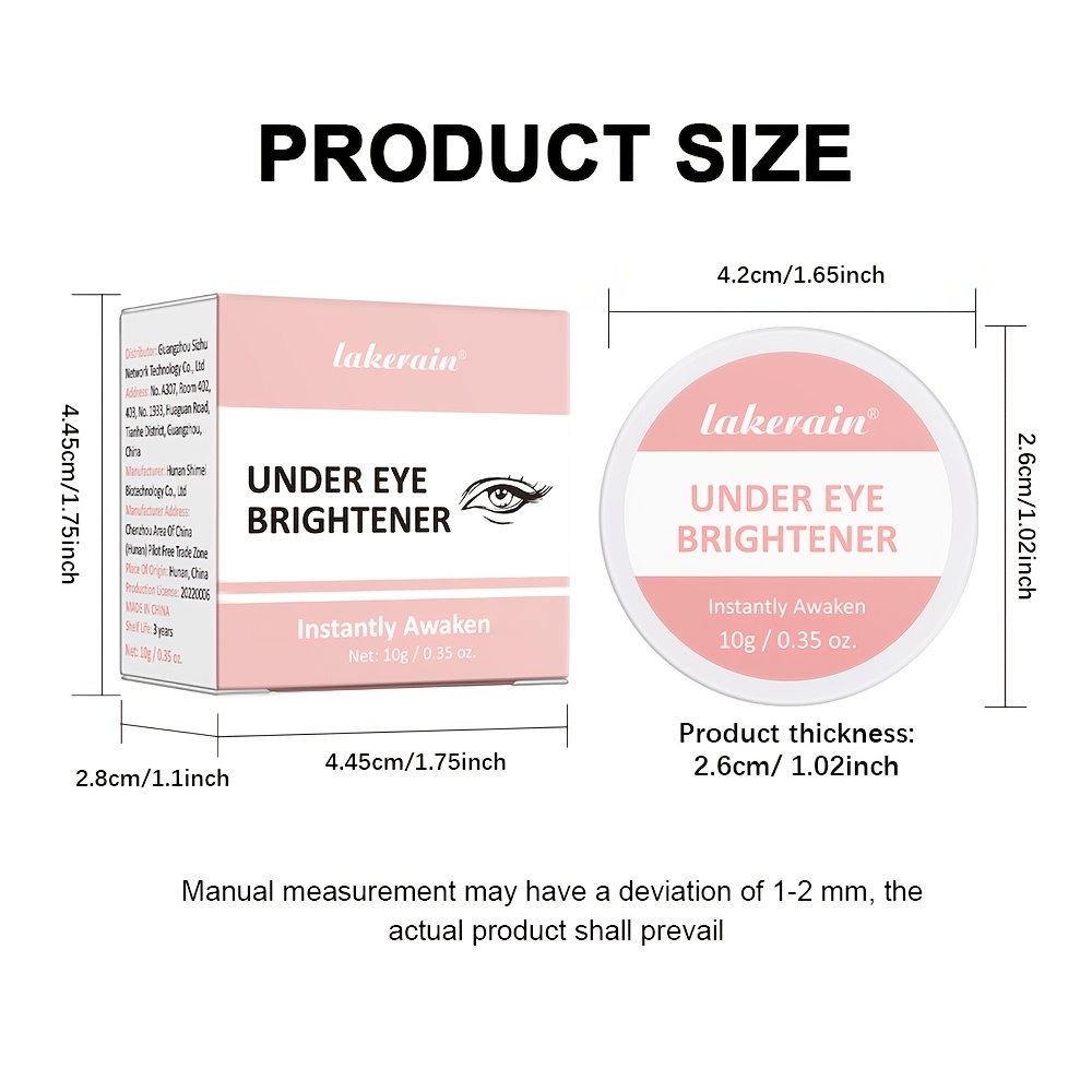 Moisturizing Eye Concealer for Brightening and Coverage