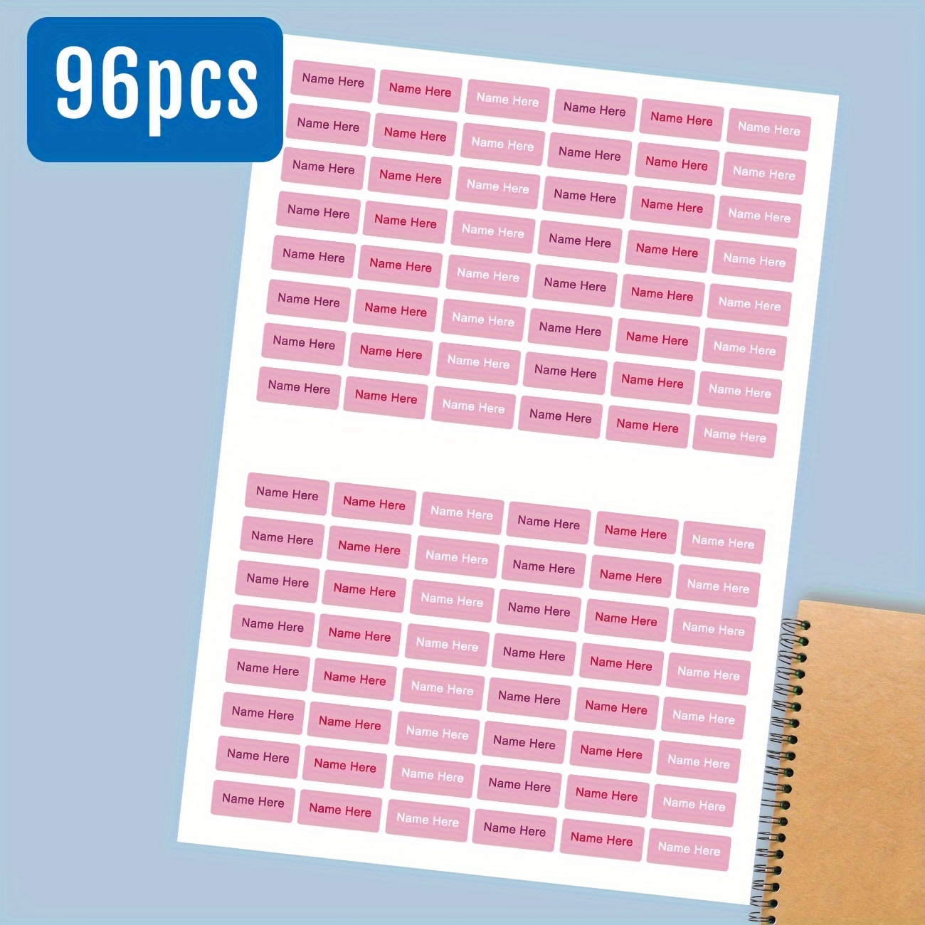 [customized] Personalized Labels, Custom Name Labels For School Supplies, Lunch Boxes, Books, Water Cups, Toothbrush Labels, 1.18inch*0.5inch, /, Not Water-resistant Labels, A Set Of 96 Labels