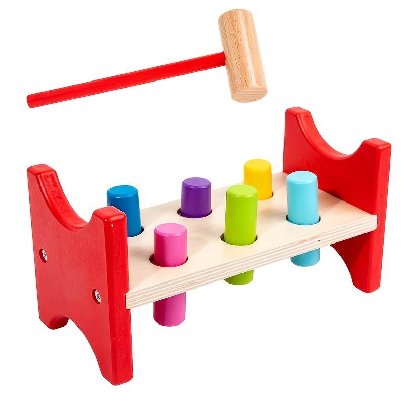 Children's Educational Percussion Toys, Special Concentration Training For Hand-eye Coordination, Wooden Hammer Toys, Safe Early Childhood Educational Game Supplies, Ideal Gifts.