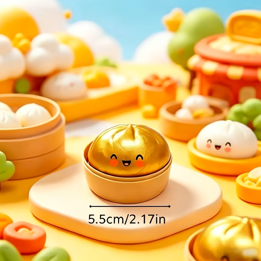 3pcs 2 17in dumpling shaped squeeze toys random only 1 glitter dumpling per pack of 12 more surprise pet toys Product details 0